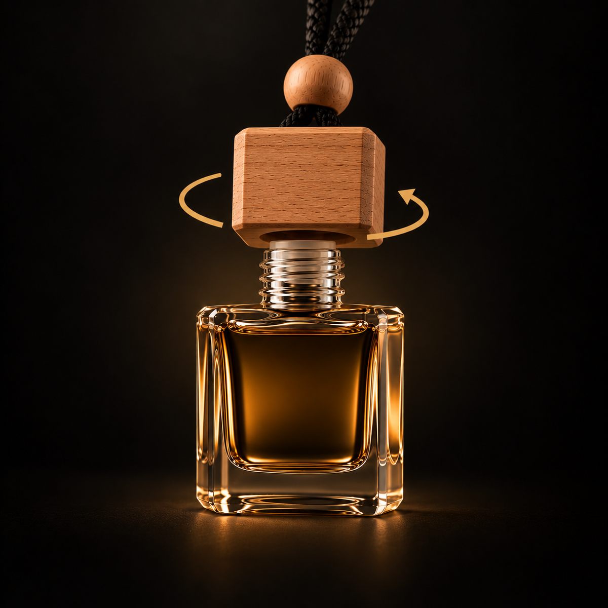 Screw the wooden cap back onto the bottle